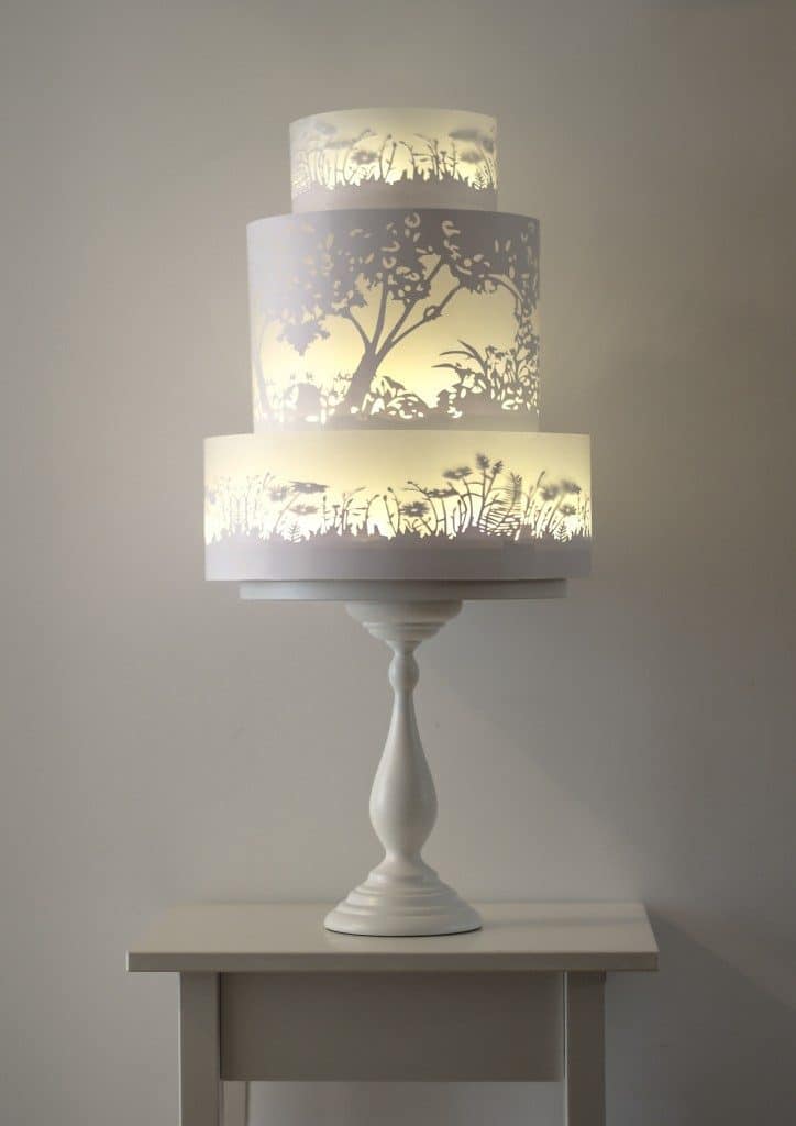 Rosalind-Miller glowing silhouette wedding cake